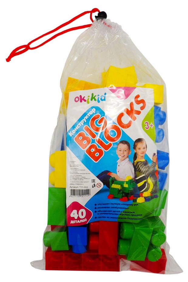 

Конструктор Okikid Big Blocks, 40 деталей
