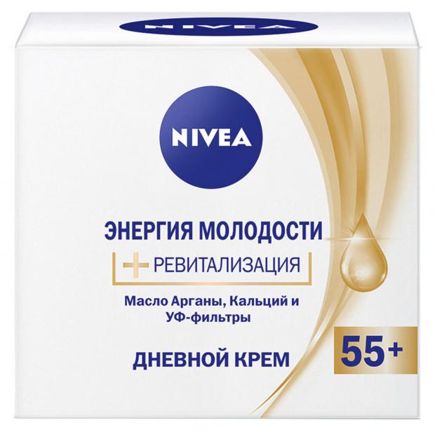 

Крем для лица дневной Nivea энергия молодости 55+, 50 мл