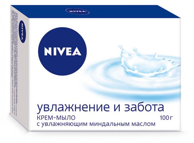 Крем-мыло Nivea Увлажнение и забота 100 г 78₽