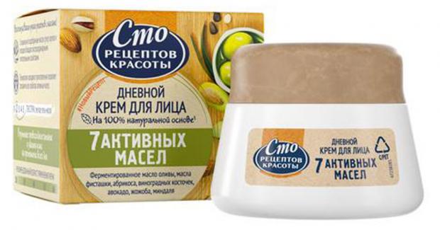 

Крем для лица дневной «Сто Рецептов Красоты» 7 активных масел, 50 мл