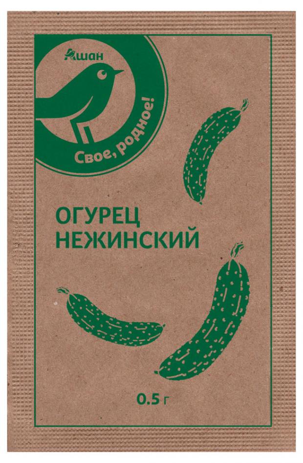 

Семена Огурец Auchan Зеленая птица Нежинский, 0,5 г