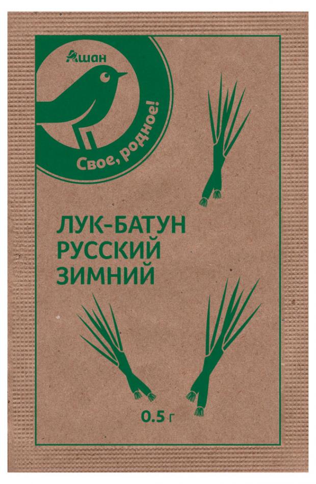

Семена Лук батун Auchan Зеленая птица Русский зимний, 0,5 г