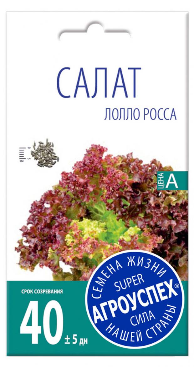 

Семена Салат «Агроуспех» Лолло Росса листовой ранний, 0,5 г