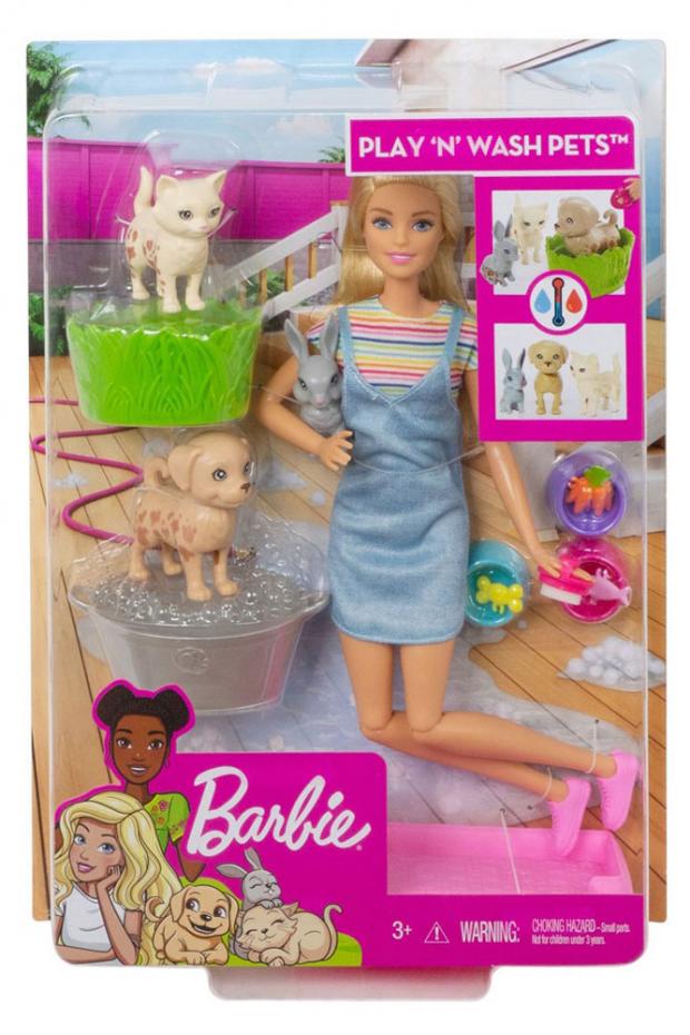 

Набор игровой Barbie c любимыми питомцами FXH11