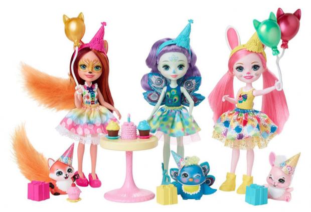 

Набор Enchantimals GJX22 День рождения 3 куклы и 3 питомца