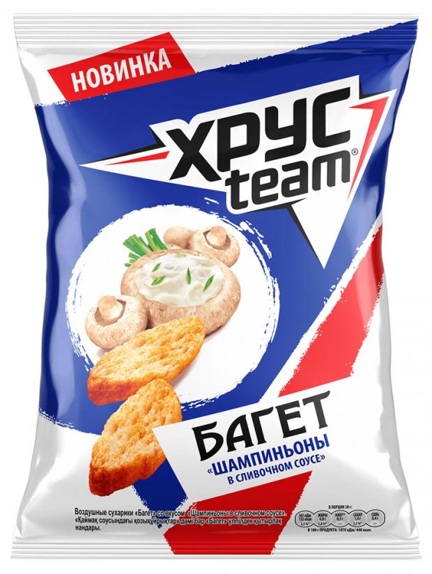 

Сухарики Хрусteam Багет шампиньоны в сливочном соусе, 60 г