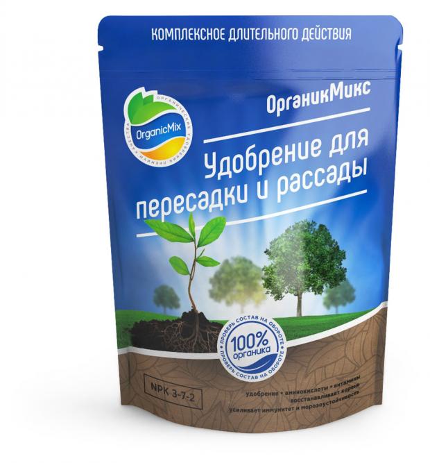 

Удобрение для пересадки и рассады «Органик Микс», 800 г