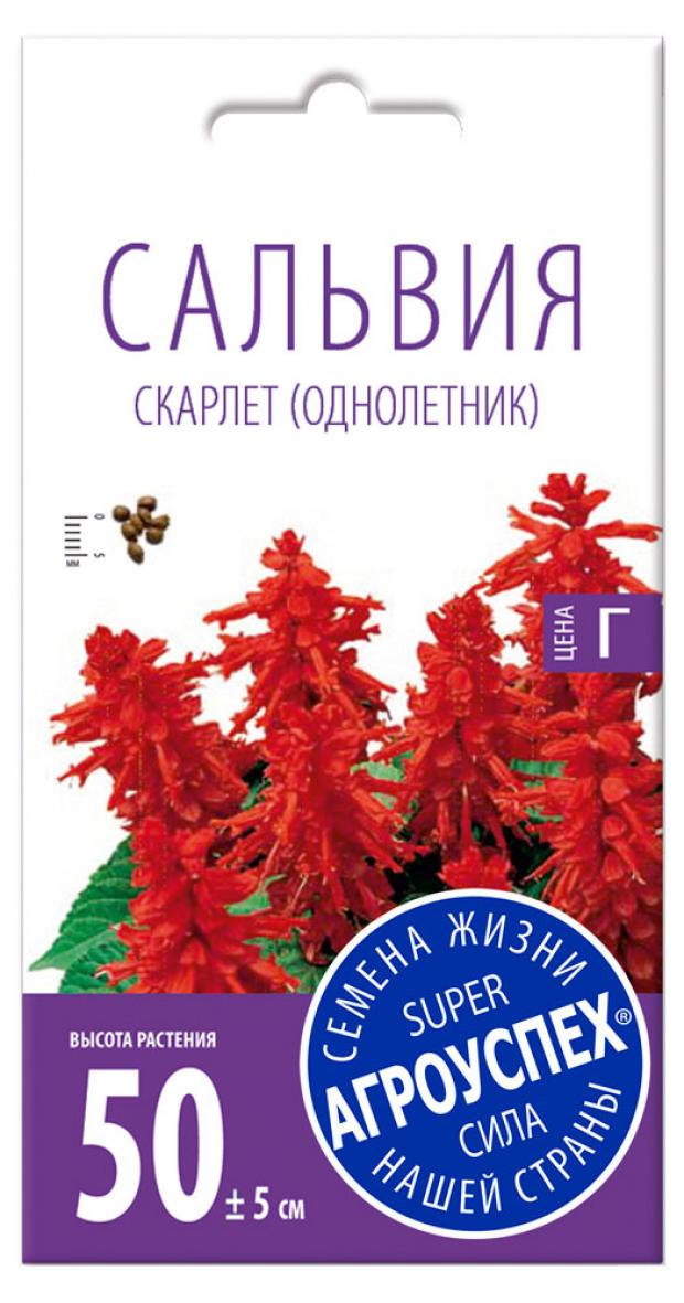 

Семена Сальвия «Агроуспех» Скарлет, 0,1 г