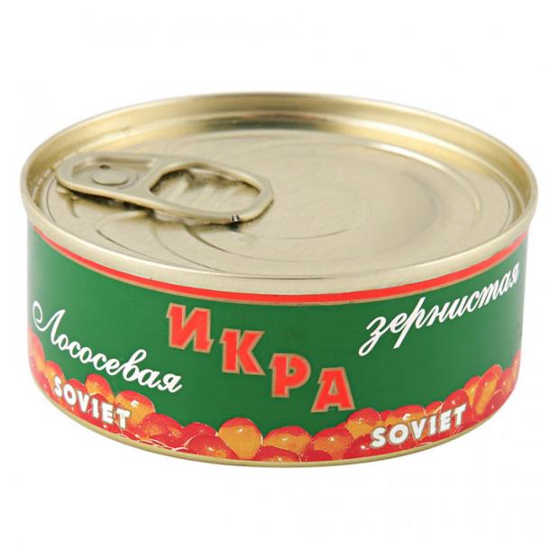 

Икра горбуши Soviet лососевая зернистая, 95 г