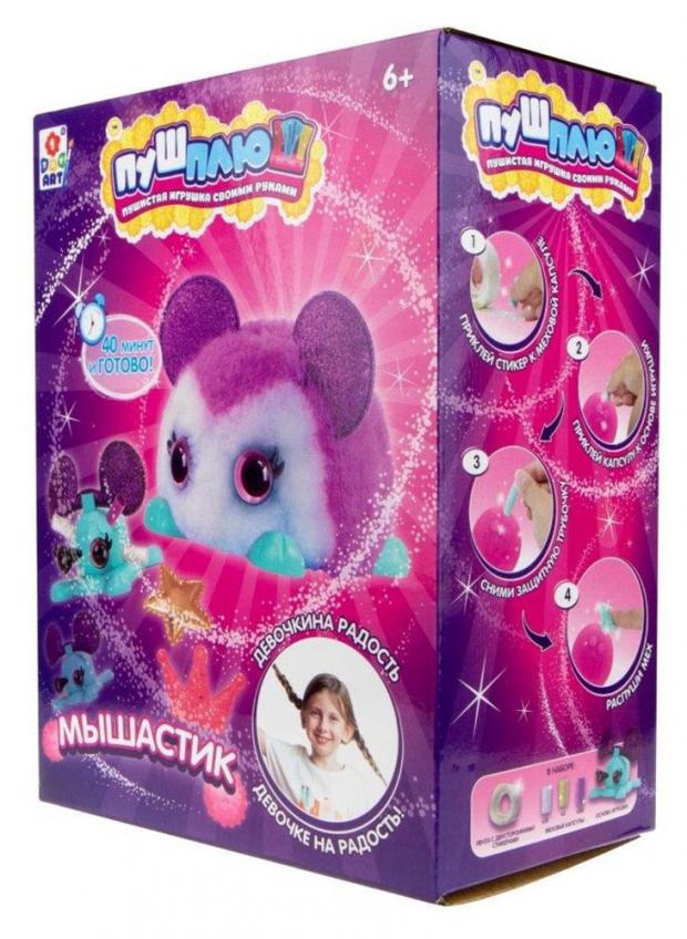 

Набор для творчества 1Toy Пуш-плюш Мышастик