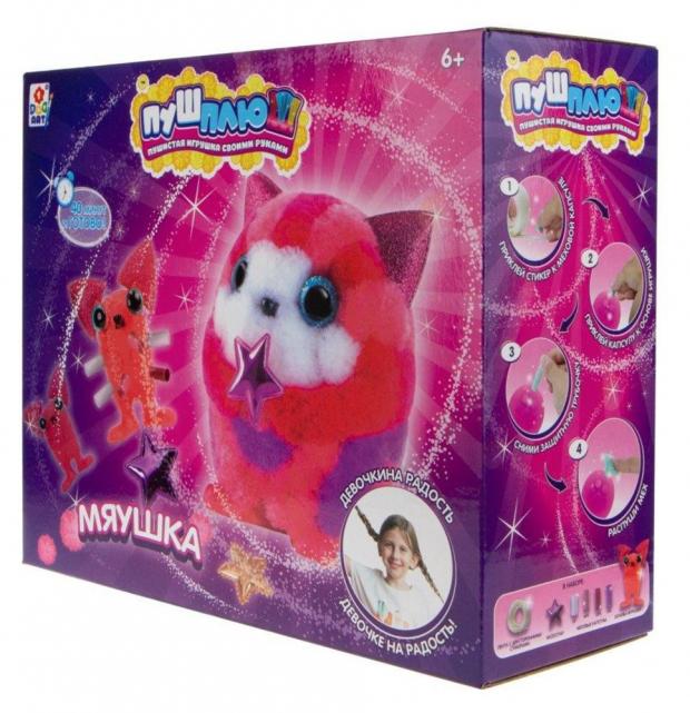 

Набор для творчества 1Toy Пуш-плюш Мяушка