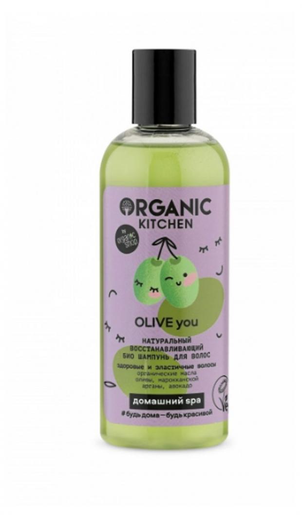 

Шампунь для волос Organic Kitchen Olive You Натуральный восстанавливающий, 270 мл