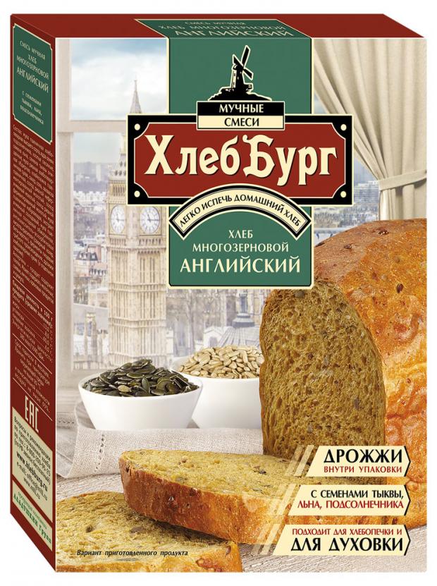 Смесь для выпечки «ХлебБург» хлеб многозерновой английский, 400 г