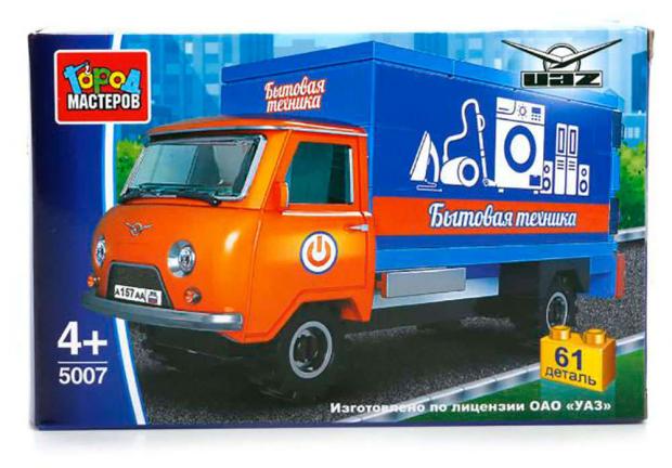 

Конструктор «Город мастеров» УАЗ КУНГ 5007, 61 деталь