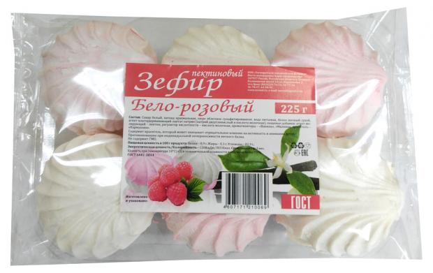 

Зефир Бело-розовый, 0,225 г