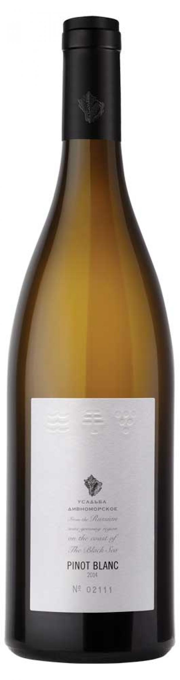 

Вино «Усадьба Дивноморское» Pinot Blanc белое сухое Россия, 0,75 л