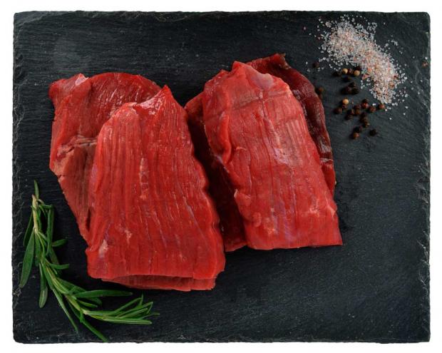 

Бифштекс из мяса АШАН молодых бычков охлажденный (0,3-0,6 кг), 1 упаковка ~ 0,4 кг