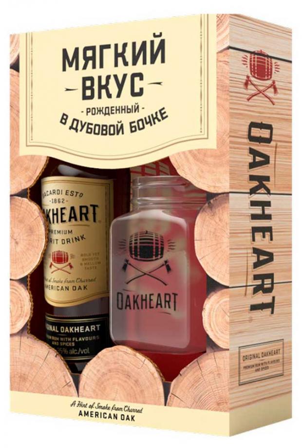

Ром Bacardi Oakheart в подарочной упаковке со стаканом, 0,7 л