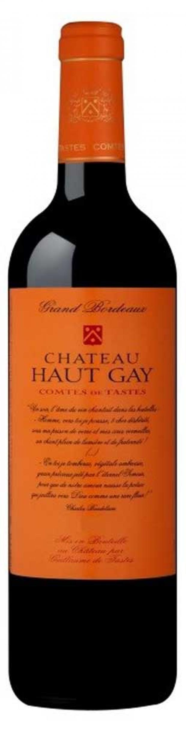 

Вино Chateau Haut Gay Comtes de Tastes красное сухое Франция, 0,75 л