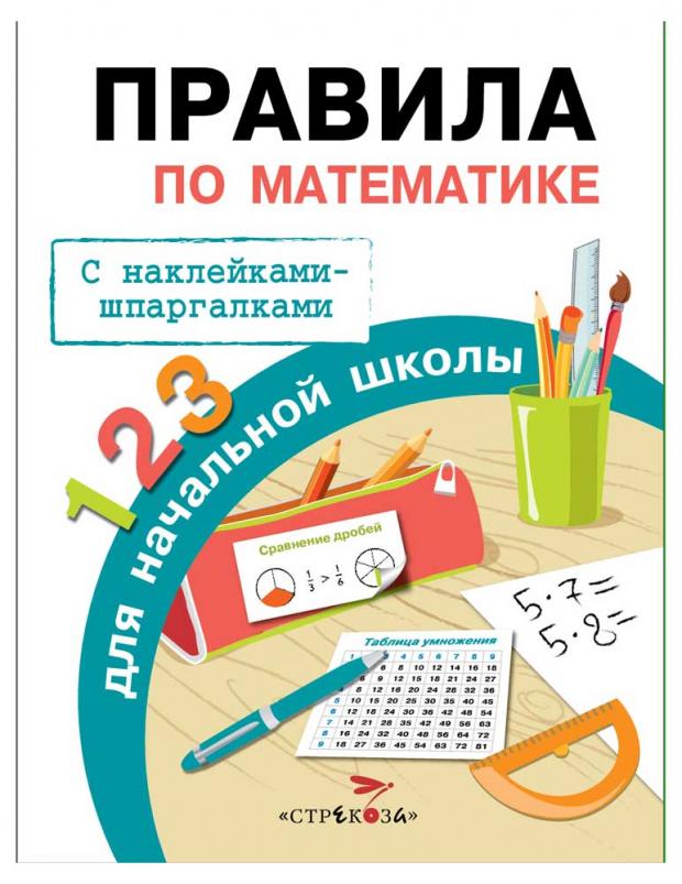 

Правила для начальной школы. Правила по математике