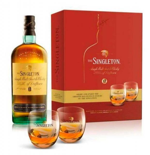 

Виски Singleton в подарочной упаковке в двумя стаканами Шотландия, 0,7 л
