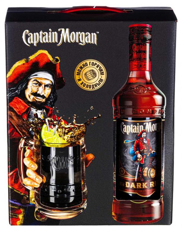 

Ром Captain Morgan Dark в подарочной упаковке Великобритания, 0,7 л