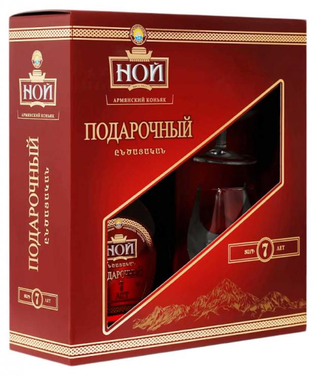 

Коньяк «Ной» семилетний в подарочной упаковке с двумя бокалами Армения, 0,5 л