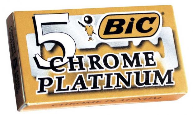 Лезвия для бритья Bic Chrome Platinum двусторонние 5 шт 41₽