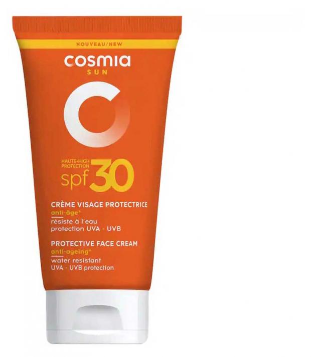 

Крем солнцезащитный для лица Cosmia SPF30 антивозрастной средняя защита, 50 мл