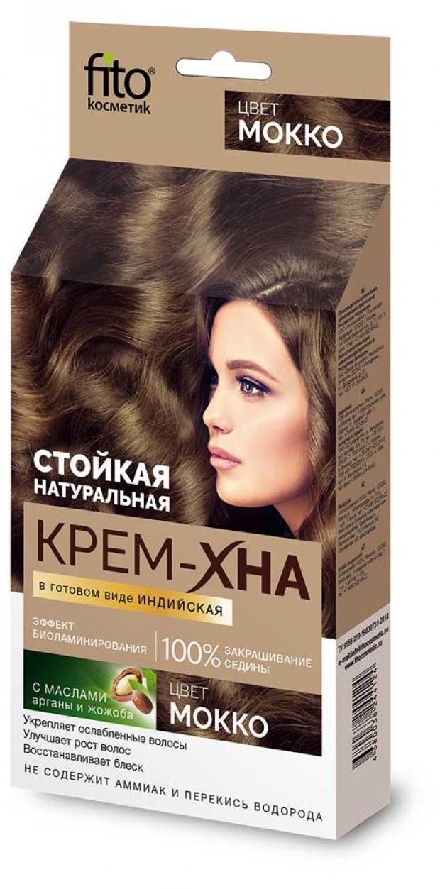 

Хна-крем для волос «Фитокосметик» Индийская в готовом виде тон мокко, 50 мл