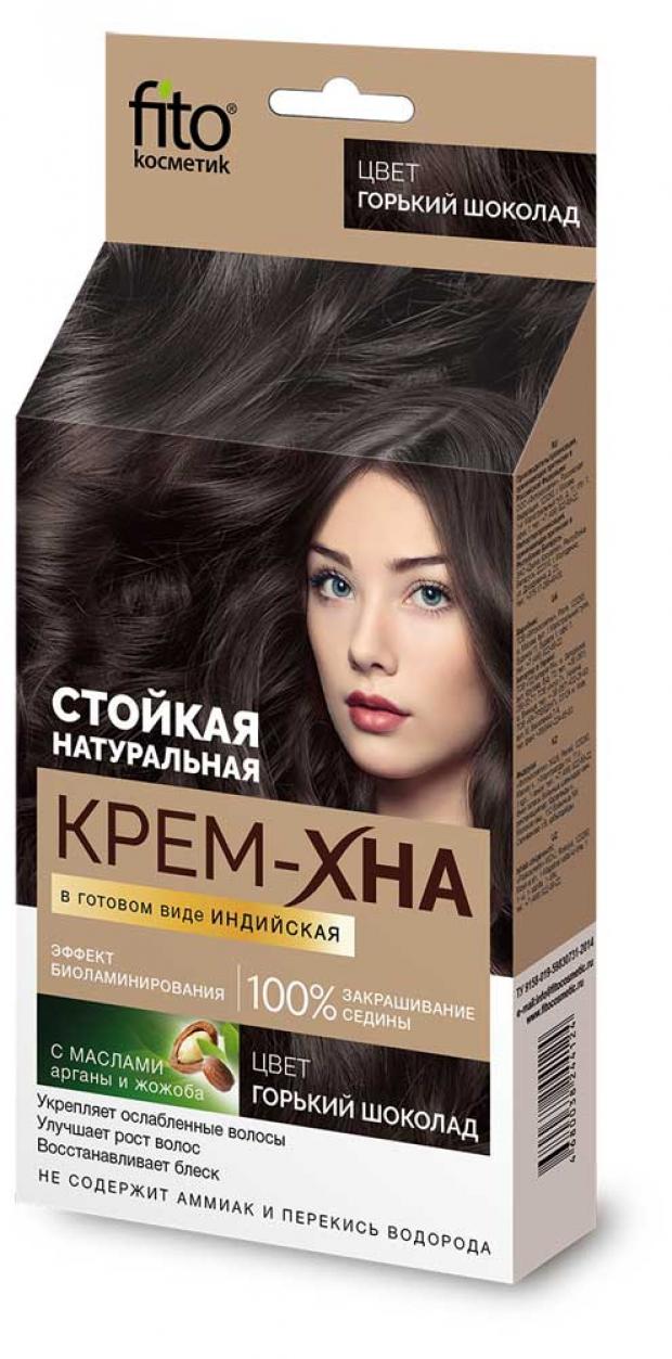 

Хна-крем для волос «Фитокосметик» Индийская в готовом виде тон горький шоколад, 50 мл