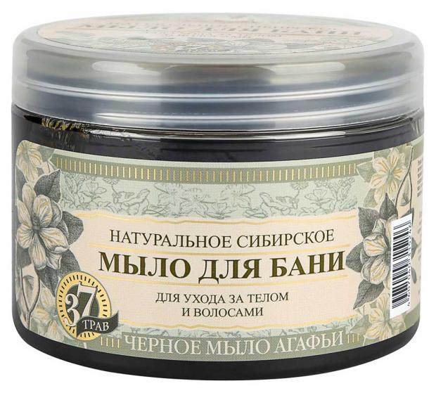 Мыло для бани «Черное мыло Агафьи» Травы и Сборы Агафьи, 500 мл