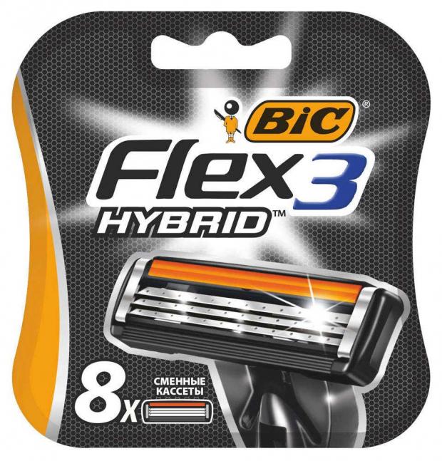 Сменные лезвия Bic Flex 3 Hybrid 8 шт 672₽