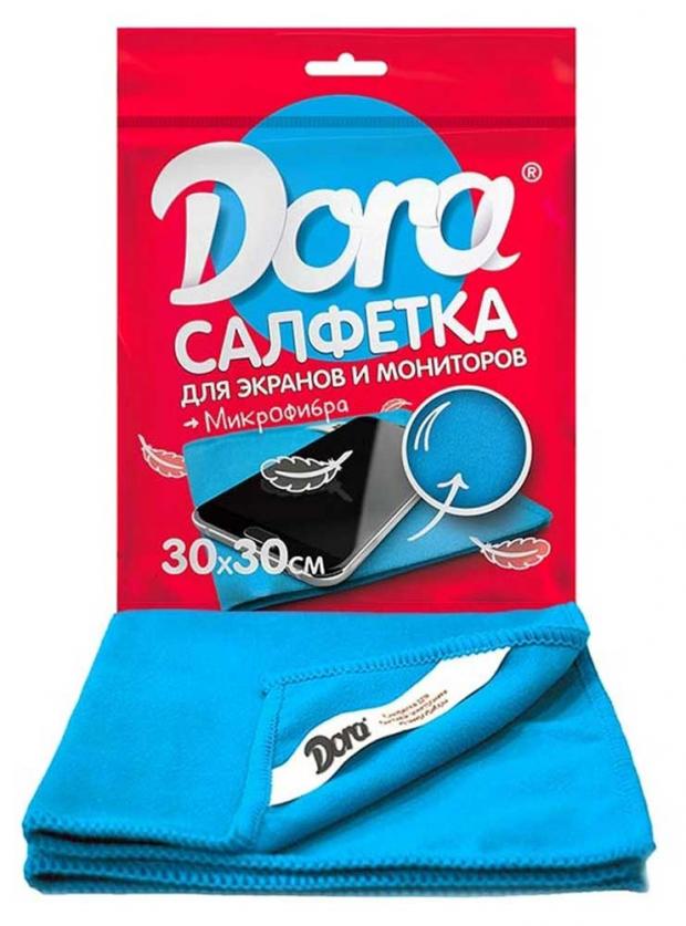 

Салфетка для мониторов экранов объективов стёкол Dora 30х30 см, 1 шт