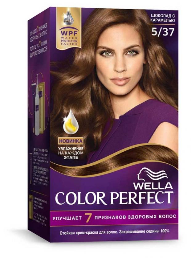

Крем-краска для волос Wella Color Perfect шок с карамелью тон 5/37