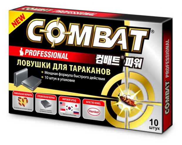 

Ловушка для тараканов COMBAT Professional, 10 шт