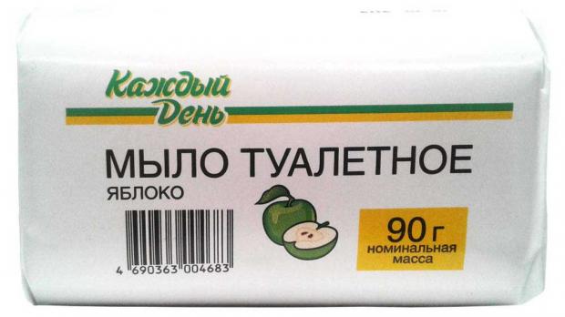 Мыло туалетное Каждый день Яблоко 90 г 11₽