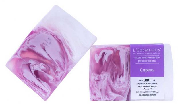 Мыло косметическое LCosmetics Сирень ручная работа 100 г 70₽