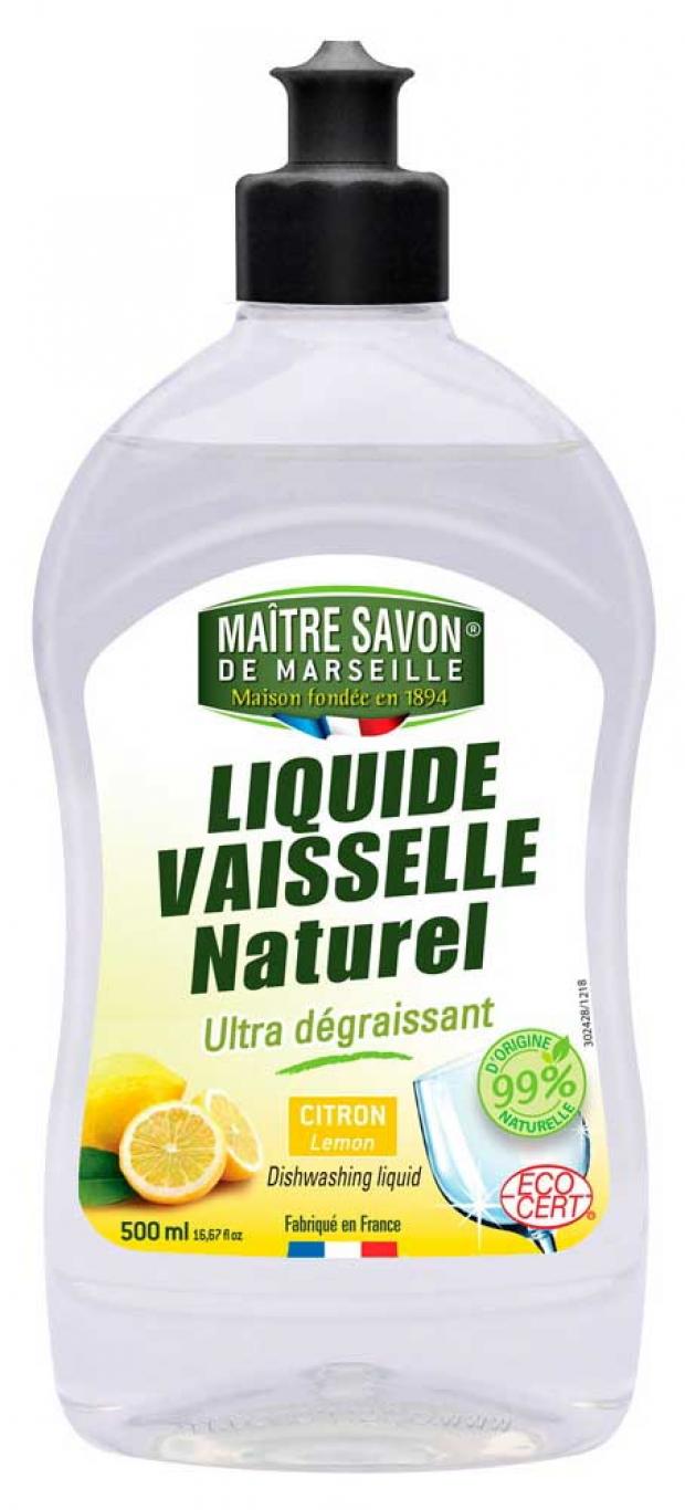 

Средство для мытья посуды Maitre Savon de Marseille Формула Ecocert, 500 мл