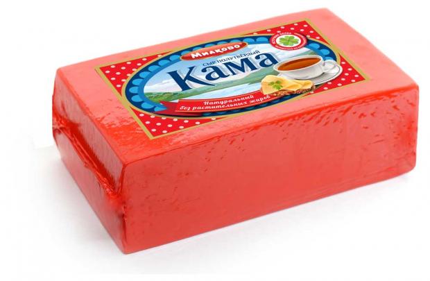 Сыр полутвердый «Милково» Кама 45%, вес