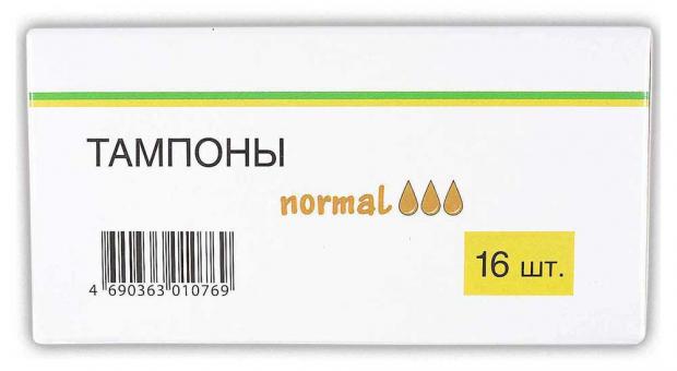 Тампоны гигиенические Каждый день Normal 16 шт 68₽