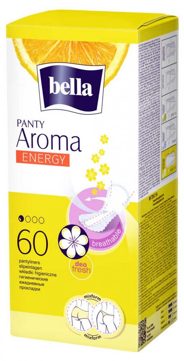 

Прокладки ежедневные Bella Panty Aroma Energy экстратонкие, 60 шт