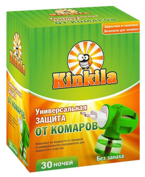 Комплект жидкость и электро фумигатор от комаров Kinkila Go Out 30 ночной