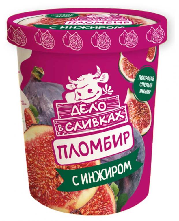 

Мороженое пломбир «Дело в сливках» с кусочками инжира, 260 г