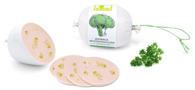 Колбаса вегетарианская Павловская Слобода с брокколи 300 г 264₽