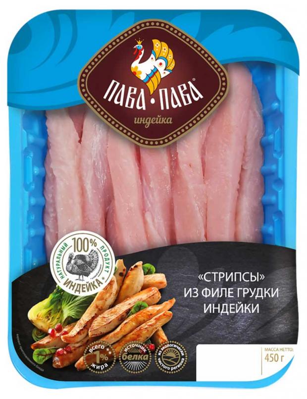 Стрипсы из индейки Пава-Пава 450 г 227₽