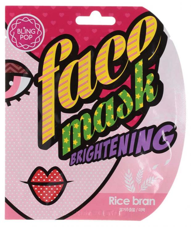 

Маска для лица Bling Pop Rice bran, 25 мл