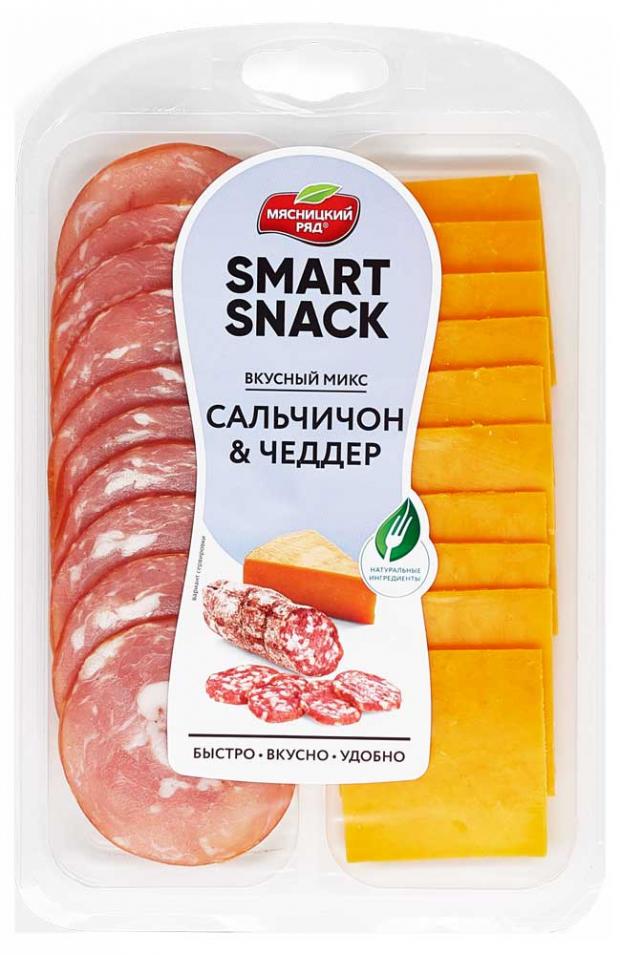 

Закуска «Мясницкий ряд» Smart Snack Сальчичон Чеддер, 90 г