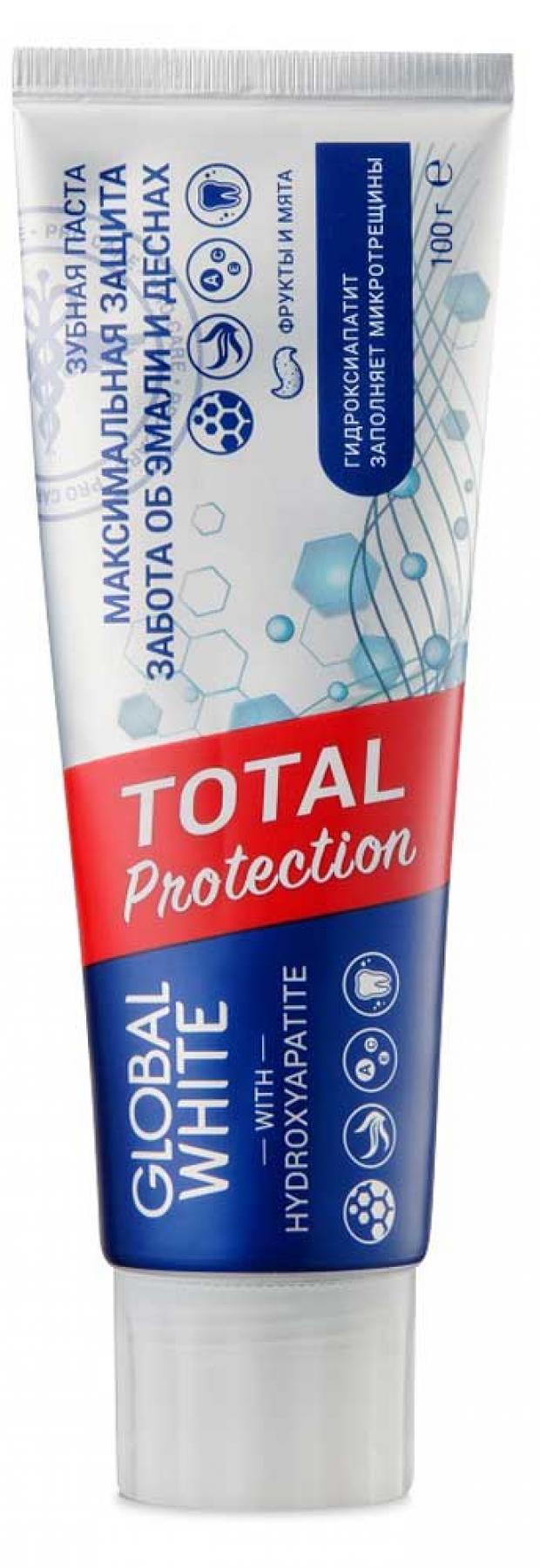 

Зубная паста Global White Максимальная защита, 100 г