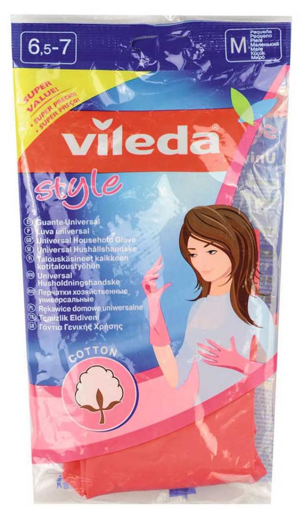 

Перчатки латексные Vileda Style размер M